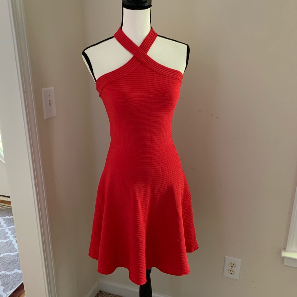 Red Hot T by Alexander Wang Red Dress Sz M